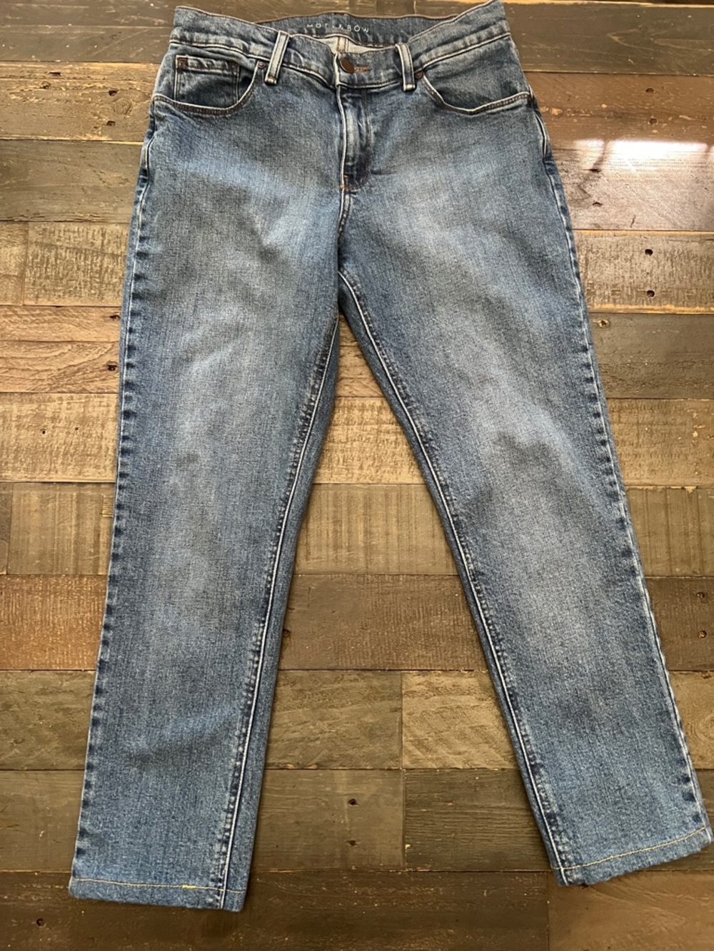 Mott & Bow Boyfriend Straight Leg Jeans - hemmed to 25” inseam